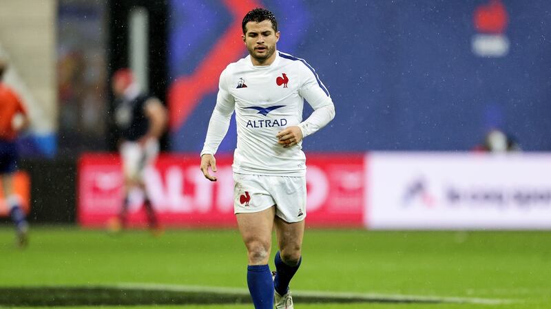 Brice Dulin: regained the number 15 jersey with Les Bleus and was voted their Player of the Six Nations. Photograph: Laszlo Geczo/Inpho