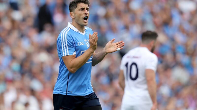 Dublin footballer Bernard Brogan: he and van der Flier kept in touch by text, providing updates on each others’ rehabilitation progress. Photograph: Oisin Keniry/Inpho