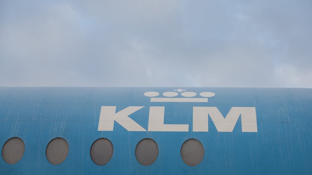 A passenger aircraft operated by KLM, the Dutch arm of Air France-KLM Group. Photographer: Jasper Juinen/Bloomberg