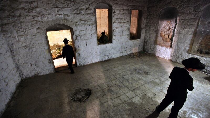 A file photo of the compound of Joseph’s Tomb in the West Bank city of Nablus. Photograph: EPA .