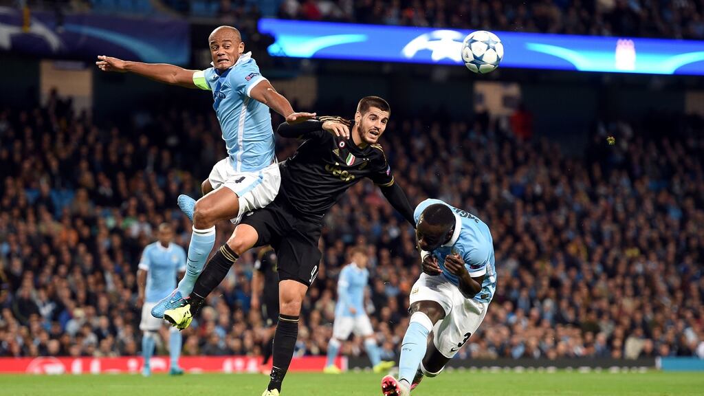 Manchester City captain Vincent Kompany is set to return to the side for the Premier League game against Tottenham Hotspur at White Hart Lane. Photograph: Martin Rickett/PA