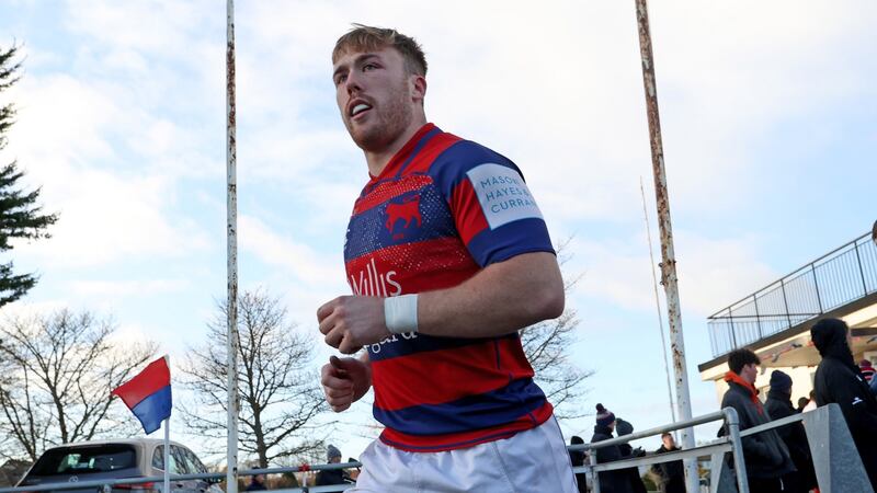 David Hawkshaw was one of three brothers who played and scored tries for Clontarf in their win over Ballynahinch at the weekend. Photograph: Tom Maher/Inpho