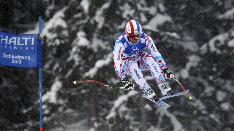 David Poisson wins the bronze medal during the 2013 Audi FIS Alpine Ski World Championships Men’s Downhill in Schladming, Austria. Photo: Christophe Pallot/Agence Zoom/Getty Images