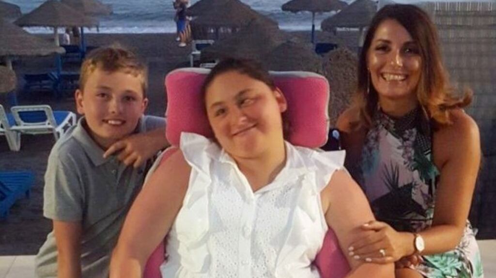 Ciara Ormond with her mother Jean and brother Cillian. Photograph: Collins Courts