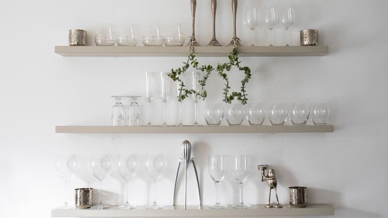 Helen Coughlan goes for neutral hues in her dining room this Christmas. Photograph: Clare Keogh