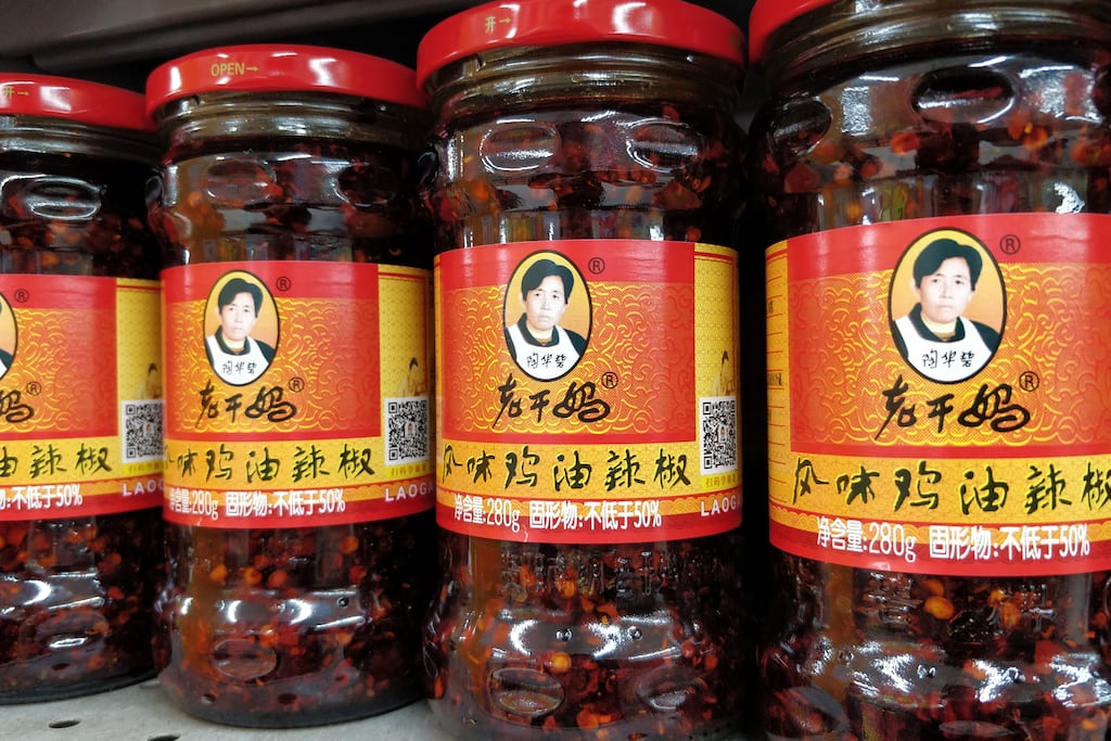 According to its website, the Lao Gan Ma Special Flavour Foodstuffs Company produces 1.3 million bottles of the chilli oil daily. Photograph: Lu Junming/VCG via Getty Images