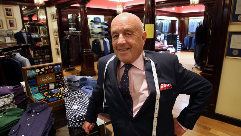 Louis Copeland had 10 couples measuring up for winter weddings at his Capel Street shop in the first two days of trading. Photograph: Nick Bradshaw