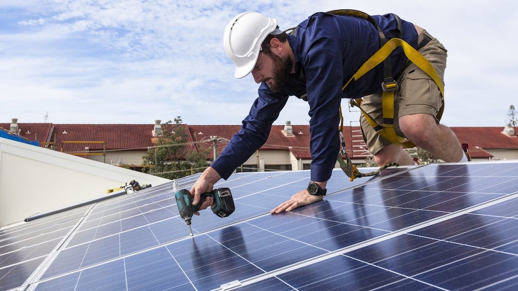 The Green Party plan proposed spending hundreds of millions of euro on retrofitting public sector buildings such as hospitals, schools, leisure centres and universities. Photograph: iStock