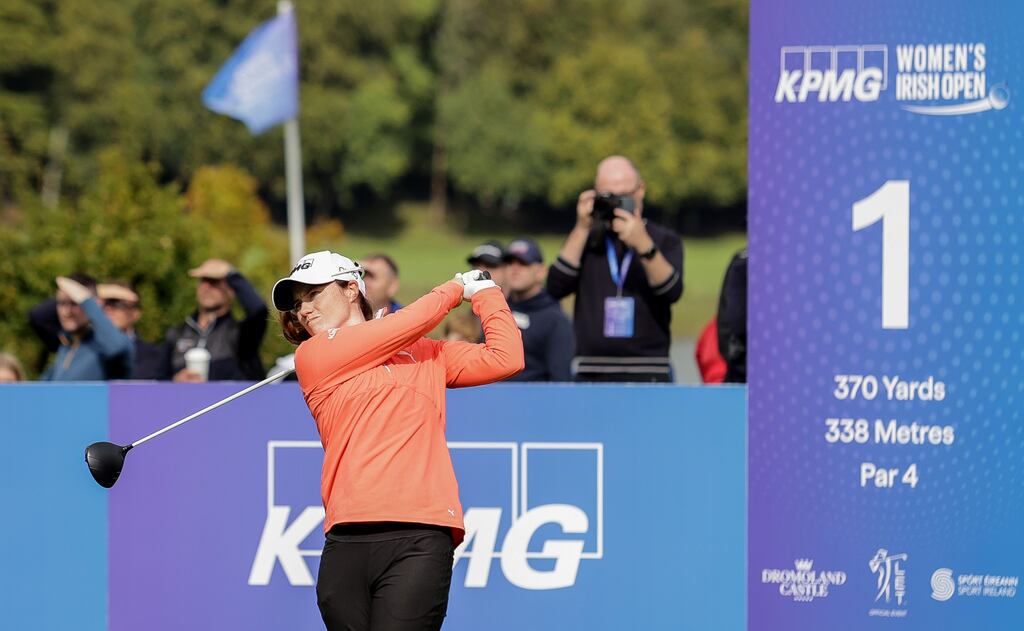 Leona Maguire fired an opening 67 during her first round at the Irish Open. Photograph: Laszlo Geczo/Inpho