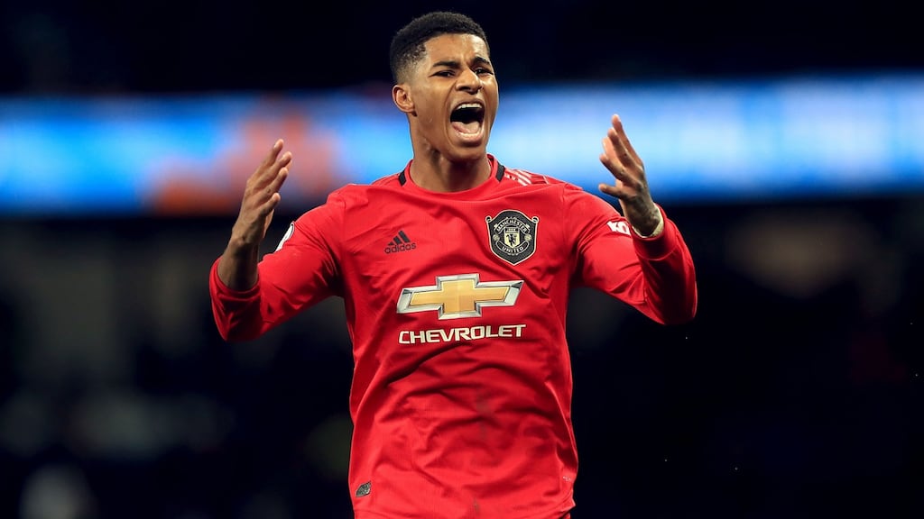 Marcus Rashford’s campaign to force the UK Government into a U-turn on the decision not to provide vulnerable children with school meals during the summer holidays has been successful. Photograph: Mike Egerton/PA