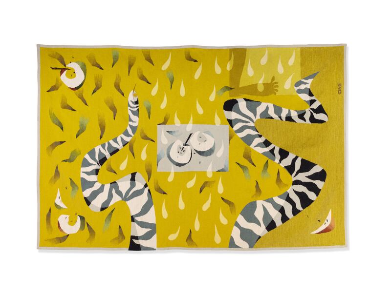 Eden, an Aubusson tapestry by Louis le Brocquy.