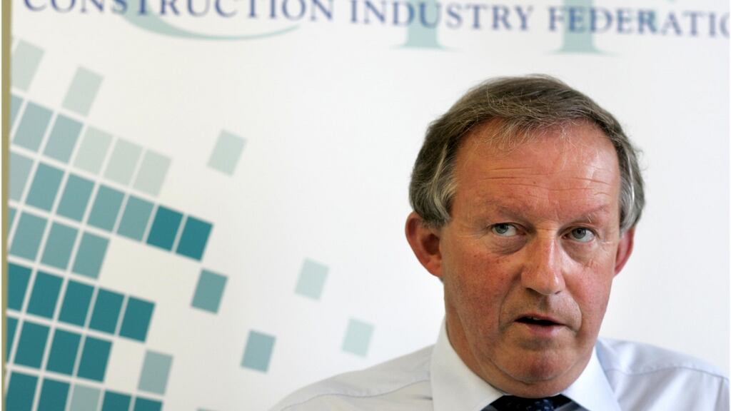 Construction Industry Federation director-general Tom Parlon warned that “myriad State agencies and regulatory bodies” did not match national commitments. Photograph: Dara Mac Dónaill