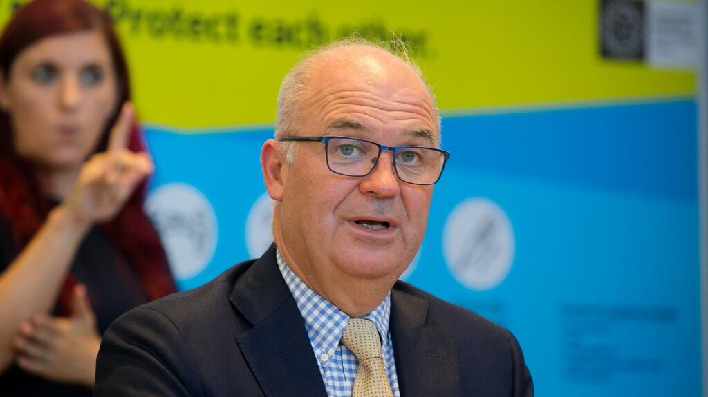 Chief Medical Officer Dr Tony Holohan, pointed out that based on past experiences, Nphet cannot predict with certainty the future trajectory of the disease. Photo:Gareth Chaney/Collins