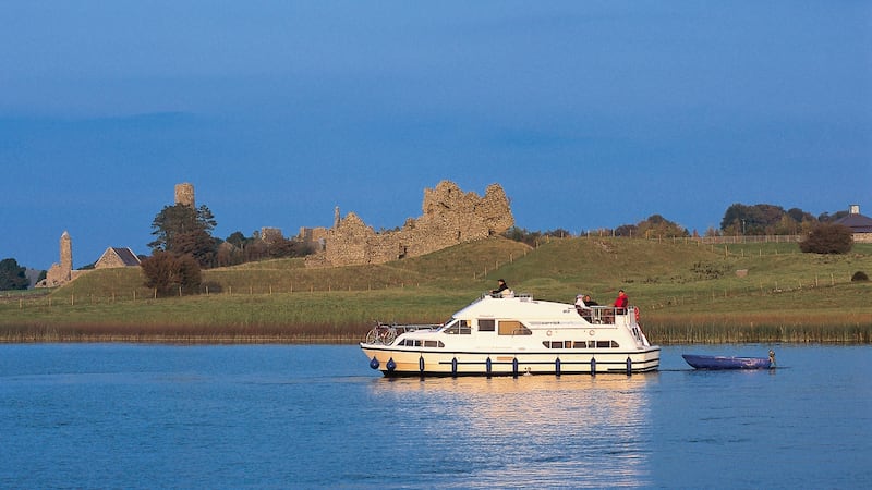 Boats at Clonmacnoise.