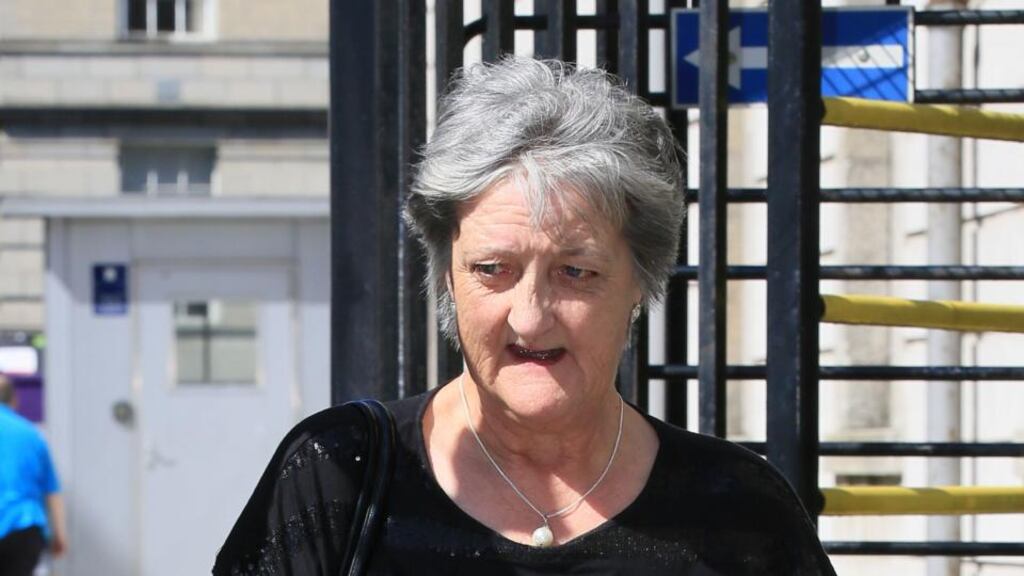 Ann O’Connor of Ard Curley, Collooney, Co Sligo pictured leaving the Four Courts after the opening day of a High Court action for damages on behalf of her son, Thomas. Photograph: Courts Collins