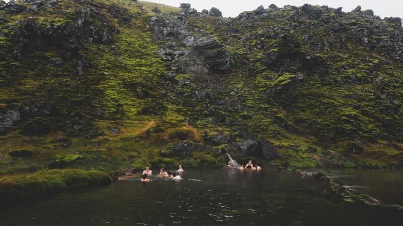 Take a dip in a hot spring any time of year before taking a hike.