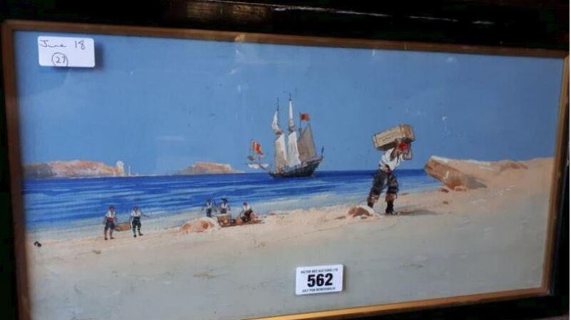 A rare Guinness watercolour advertisement from Australia