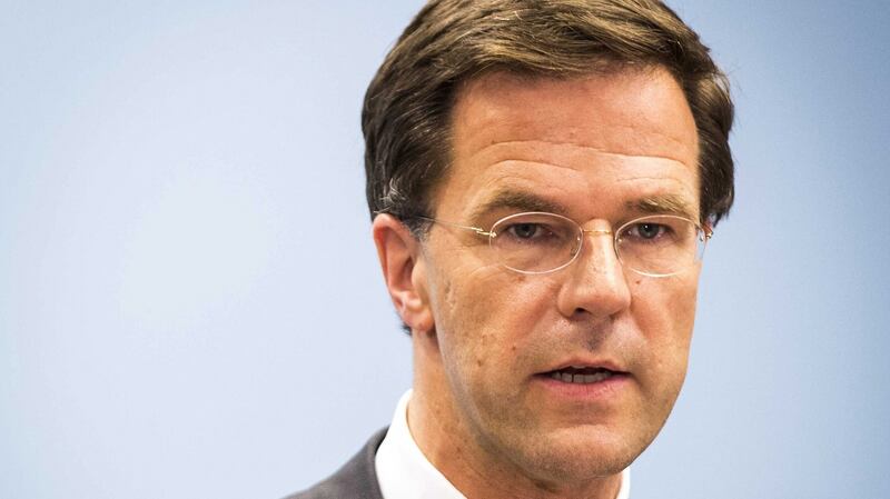 Dutch prime minister Mark Rutte: party wants to make it harder for migrants to get visas and passports. Photograph: Valerie Kuypers/EPA