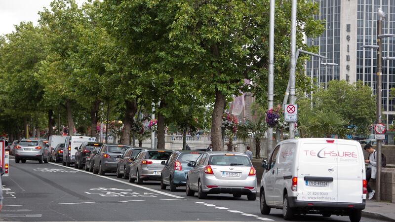 Traffic will be merged into one lane on Ormond Quay. Photograph: Tom Honan