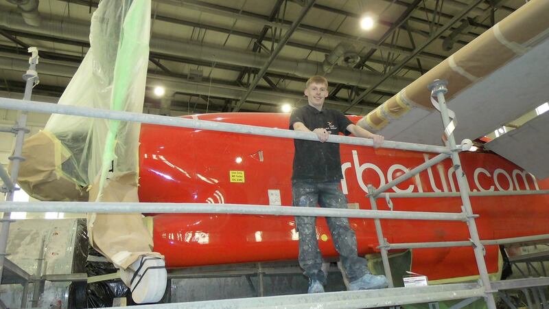 Axel McKeown: ‘I started training with International Aerospace Coatings. Now I’m a permanent employee and I spray aircraft as a day job.’