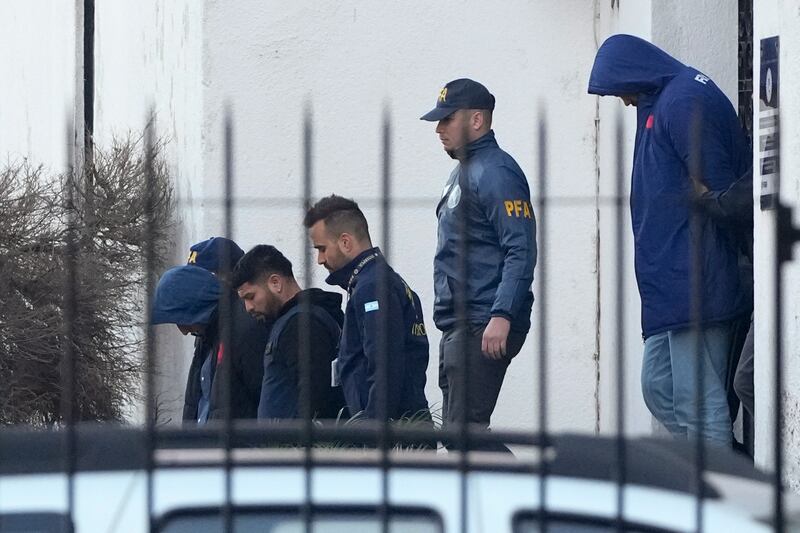 The players were arrested following a formal complaint filed against them for alleged sexual assault. Photograph: AP
