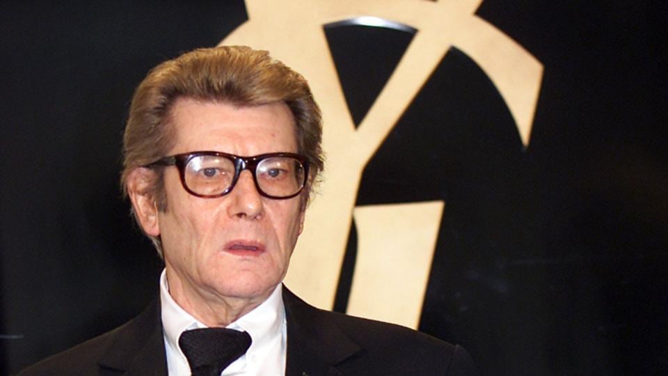 Yves Saint Laurent on the announcement of his retirement in 2002 Photograph: Philippe Wojazer/Reuters Yves Saint Laurent on the announcement of his retirement in 2002 Photograph: Philippe Wojazer/Reuters