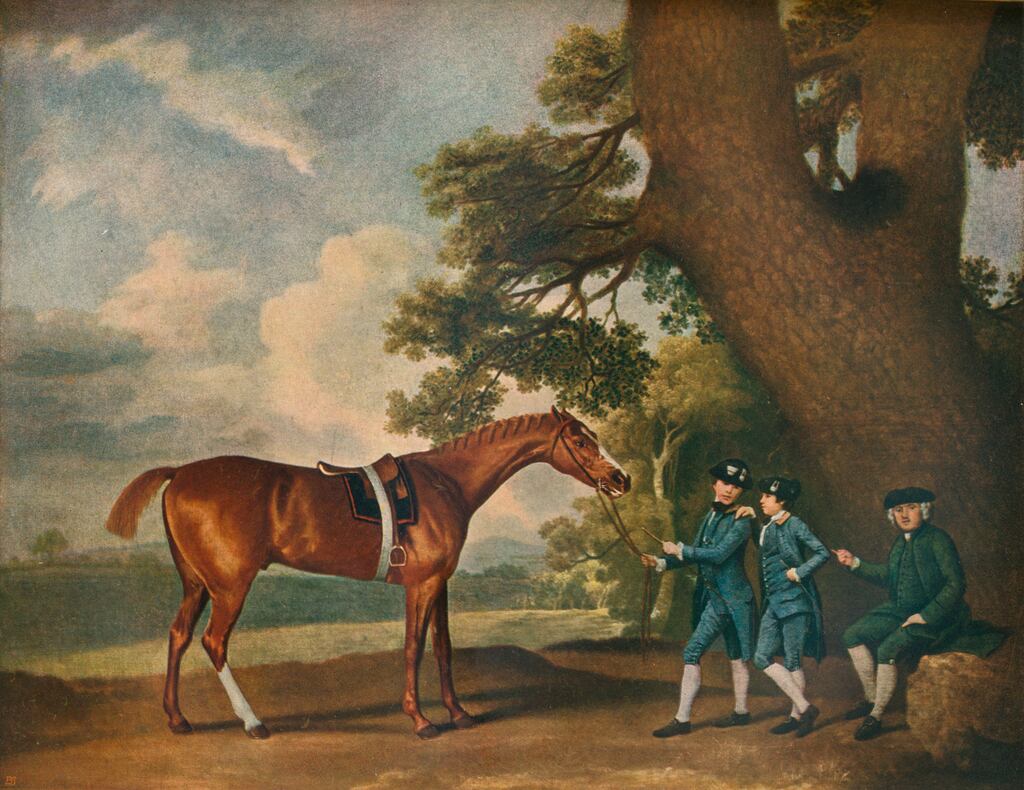 Eclipse, circa 18th century: Eclipse (1764-1789) was an outstanding, undefeated 18th-century British thoroughbred racehorse. From Connoisseur Extra No 5 – Old Sporting Prints by Ralph Nevill. Photograph: The Print Collector/Getty Images
