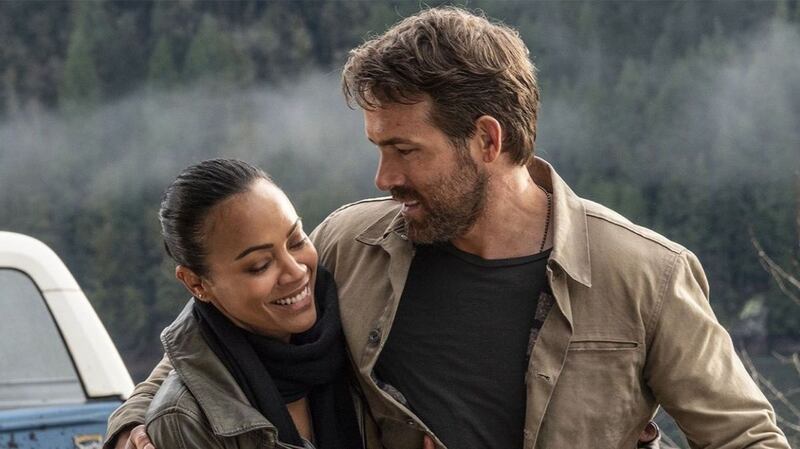Zoe Saldana and Ryan Reyolds in The Adam Project