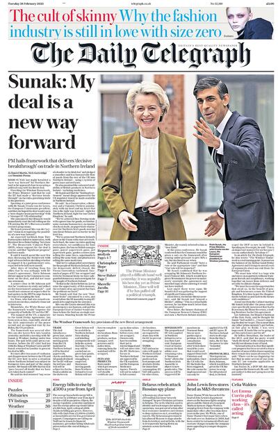 The Daily Telegraph's reaction