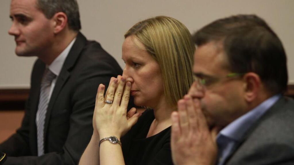 Councillor John Leahy, Lucinda Creighton TD and financial adviser Eddie Hobbs at the Tara Towers Hotel in Dublin. Photograph: Nick Bradshaw.