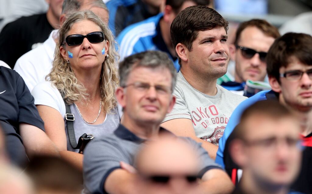 Kerry manager Eamonn Fitzmaurice keeps a watching brief at the Leinster football final between Dublin and Meath at Croke Park last month. 
As respecters of tradition, Kerry football people will always tip a cap to the maroon of Galway. Photo: James Crombie/Inpho