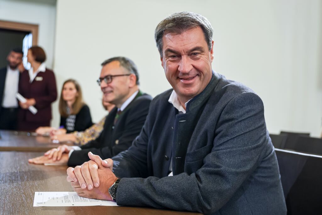 For Bavarian critics of the plan, the gender-neutral language ban is a clear case of dog-whistle politics from Bavarian prime minister Markus Söder. Photograph: Leonhard Simon/Getty Images