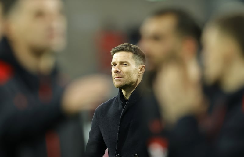 Xabi Alonso: has led unbeaten Bayer 04 Leverkusen to the top of the Bundesliga and his club host Kane's Bayern Munich in a crucial league game on Saturday. Photograph: Ronald Wittek/EPA/EFE