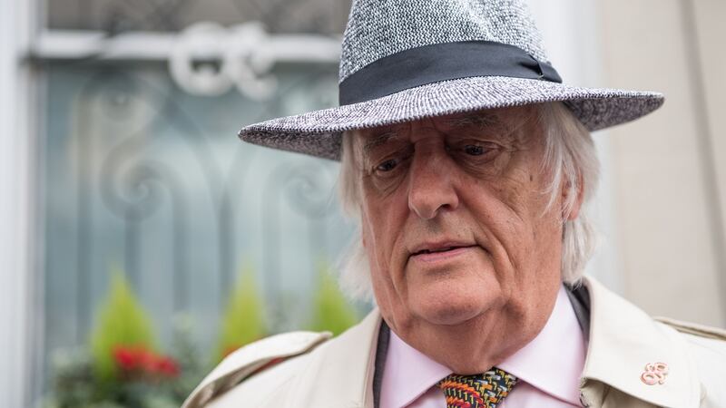 Barrister Michael Mansfield, representing some victims of the  Grenfell Tower fire disaster, leaves after attending the opening statements of the Inquiry into the Grenfell Tower fire disaster in London on September 14th, 2017. Photograph: Chris J Ratcliffe/AFP/Getty Images
