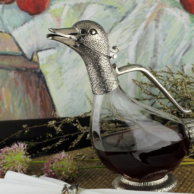 Duck decanter from Newbridge Silverware