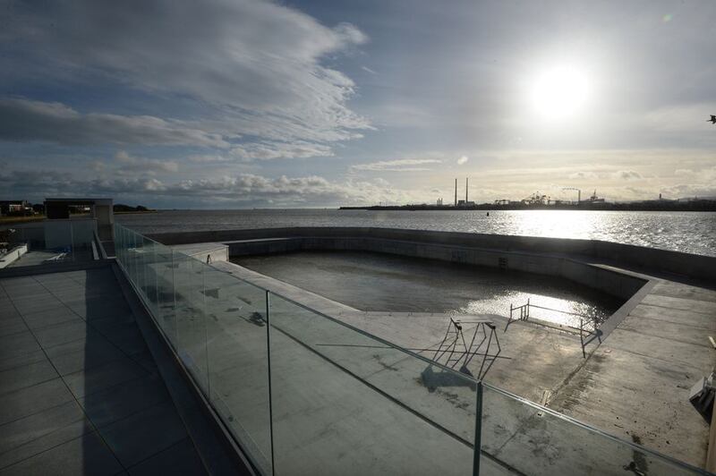 A view of the refurbished Clontarf Baths. Photograph: Dara Mac Dónaill/The Irish Times
