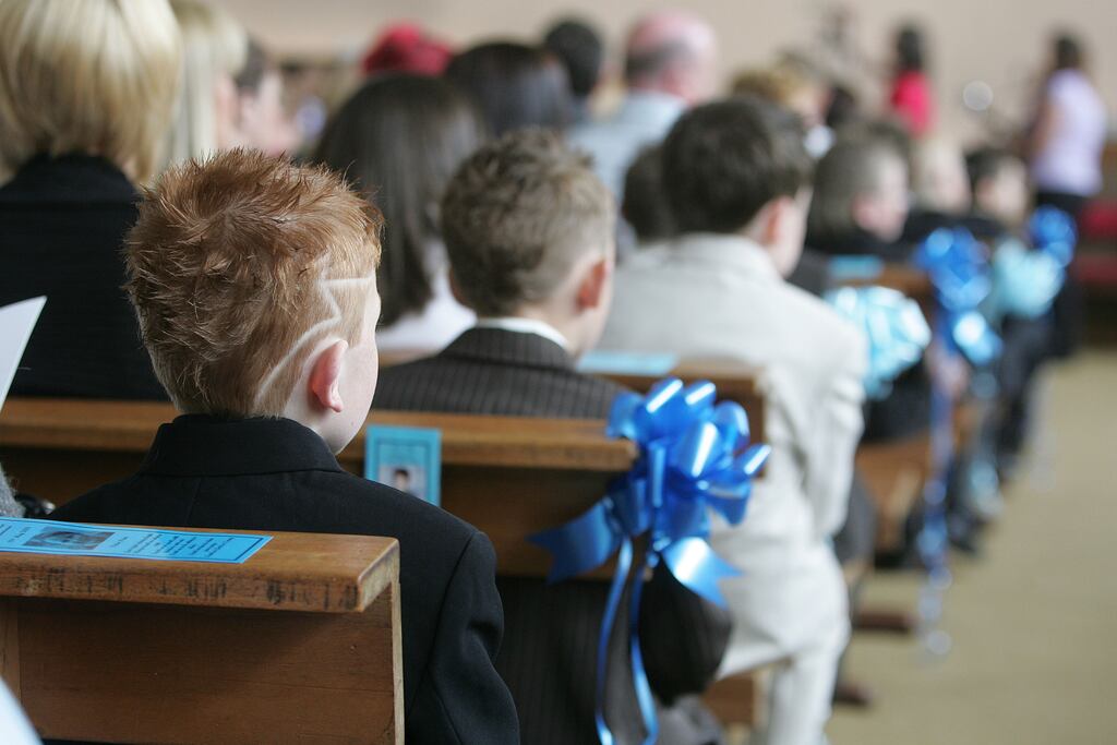 Communion is a Catholic ritual, but it’s also a watershed moment in the lives of many eight year olds. Money has its place in these rites of passage. File photograph: Alan Betson