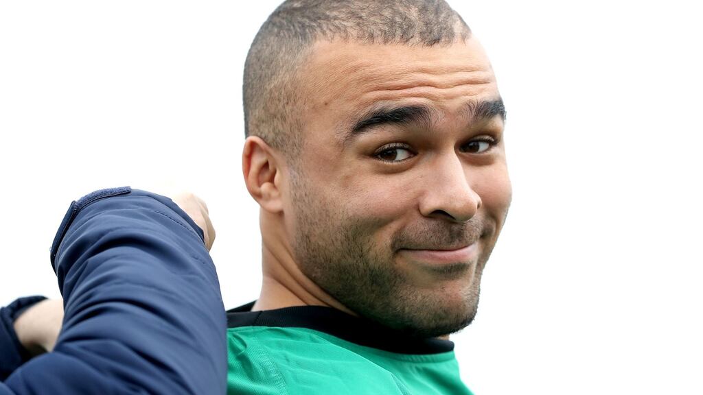 Ireland winner Simon Zebo at an Ireland squad training at Carton House, Kildare. “If I go with my gut instinct nine times out of 10 I feel like it’ll come off,” he says. Photograph: Inpho