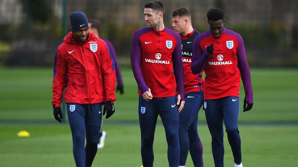 Daniel Sturridge (L) and Danny Welbeck (R) must both prove to England boss Roy Hodgson they have returned to full fitness ahead of Euro 2016. Photograph: Getty