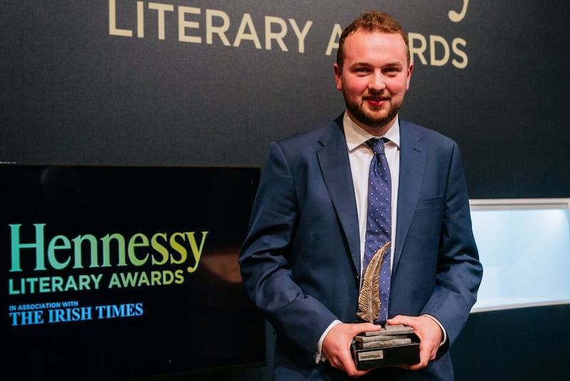 Eamon Doggett, winner of the 2019 Hennessy Literary Award for First Fiction