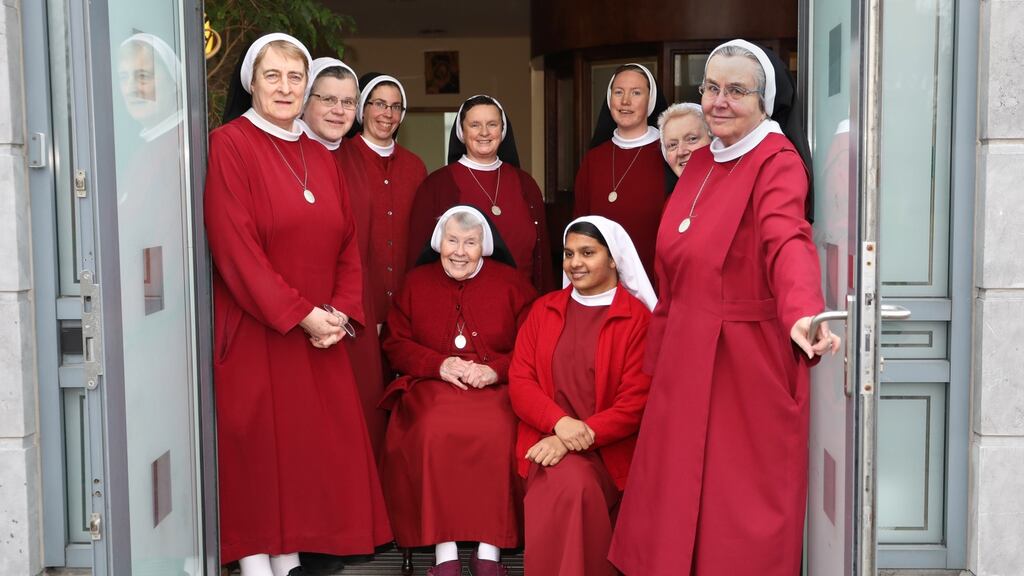 Redemptoristine nuns at their Monastery of St Alphonsus in Drumcondra. The nuns are video-streaming mass from the monastery to counter the Covid-19 movement restrictions. Photograph by Crispin Rodwell