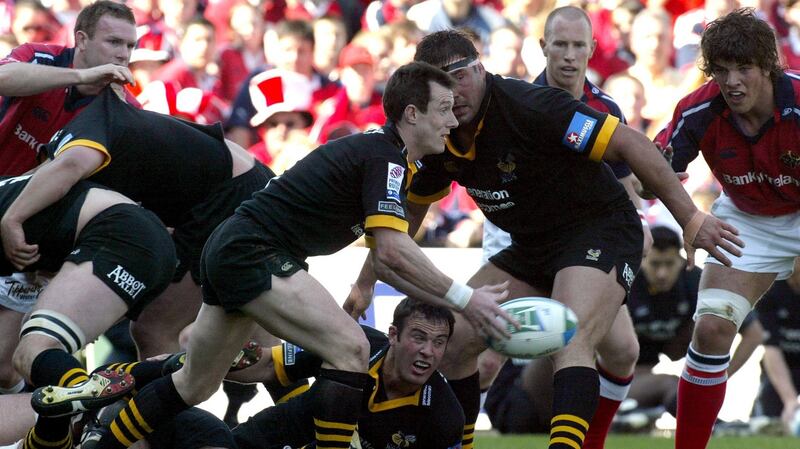 Rob Howley in action for Wasps during their 2004 Heineken Cup semi-final win over Munster. Photograph: Billy Stickland/Inpho