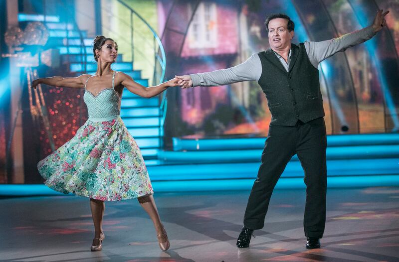 RTÉ’s Marty Morrissey and Ksenia Zsikhotska. Photograph: Kyran O’Brien/RTÉ