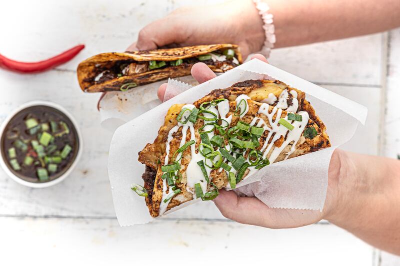 Birria tacos. Photograph: Harry Weir Photography