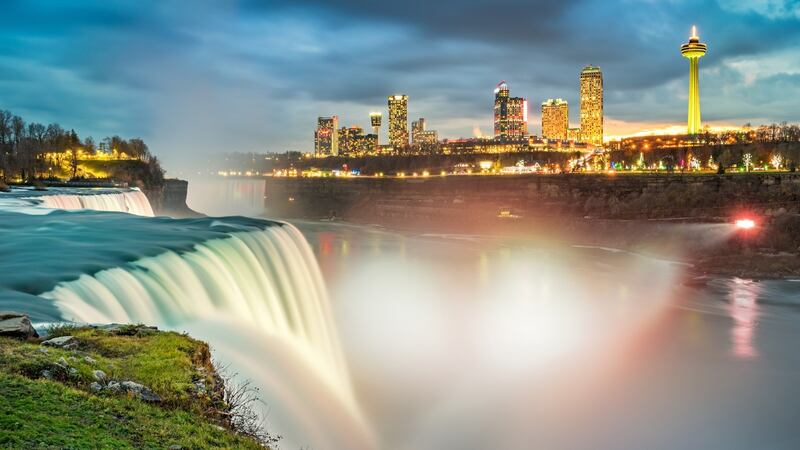 Enjoy the awesome views of the American Falls, pictured, and the Horseshoe Falls in Canada as part of a 12-night Niagara Falls and New York package from Jetline Cruise.