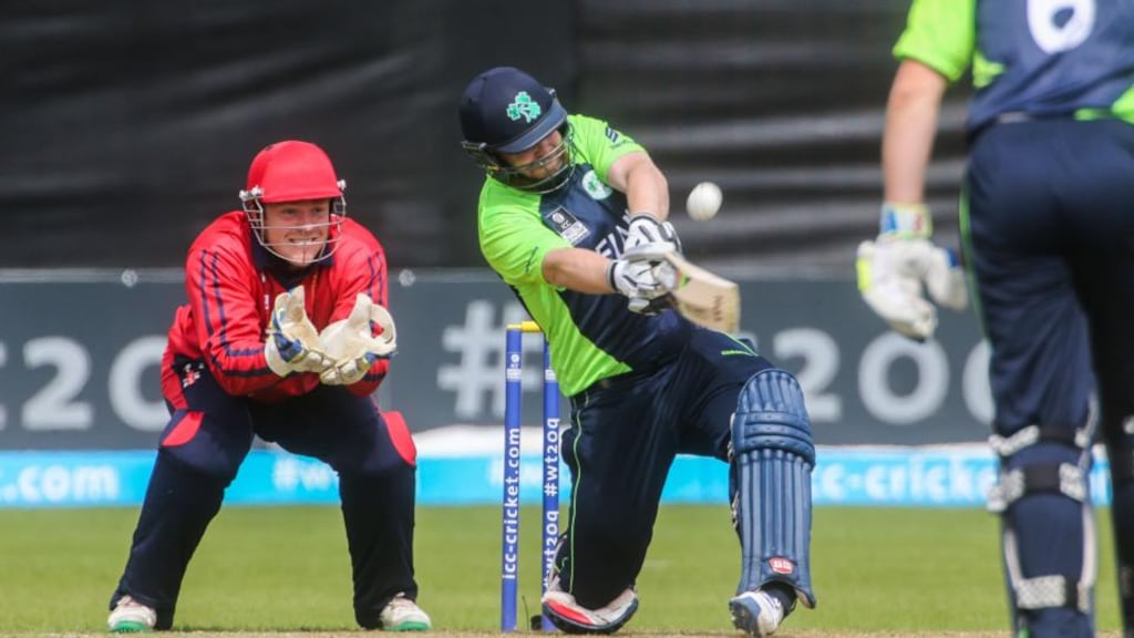 ICC World Twenty20 Qualifier, Malahide Cricket Club, Dublin - Ireland’s Paul Stirling batting Photograph: INPHO/Gary Carr