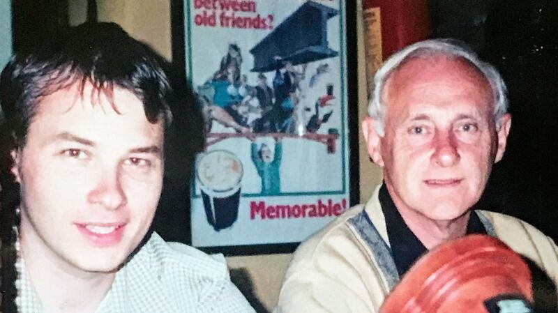 Stephen Walsh with his father Charles