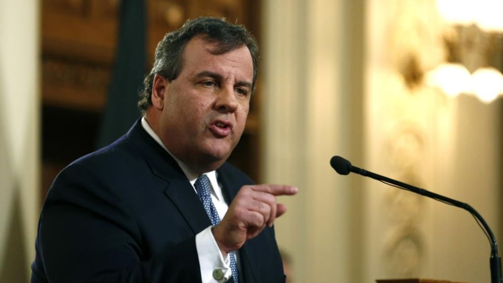 Chris Christie. Photograph: Jeff Zelevansky/Getty Images