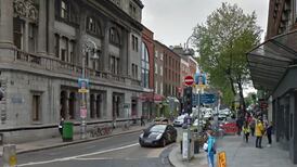 Lower end of Dawson Street closes to traffic for Luas works