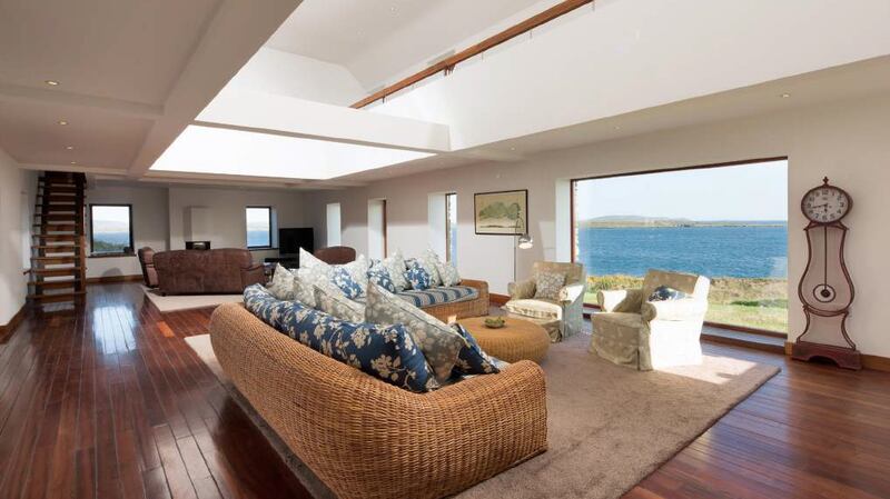 Interior of the main house at Horse Island, Roaringwater Bay, Co Cork